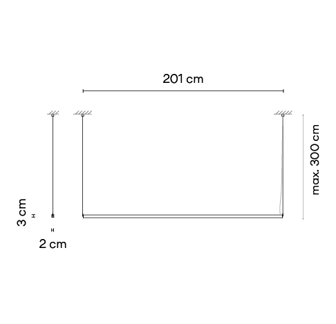 Технические характеристики и чертежи Vibia Sticks